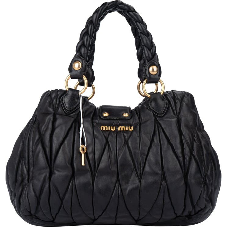 Miu Miu Miu Miu Quilted Leather City Handbag