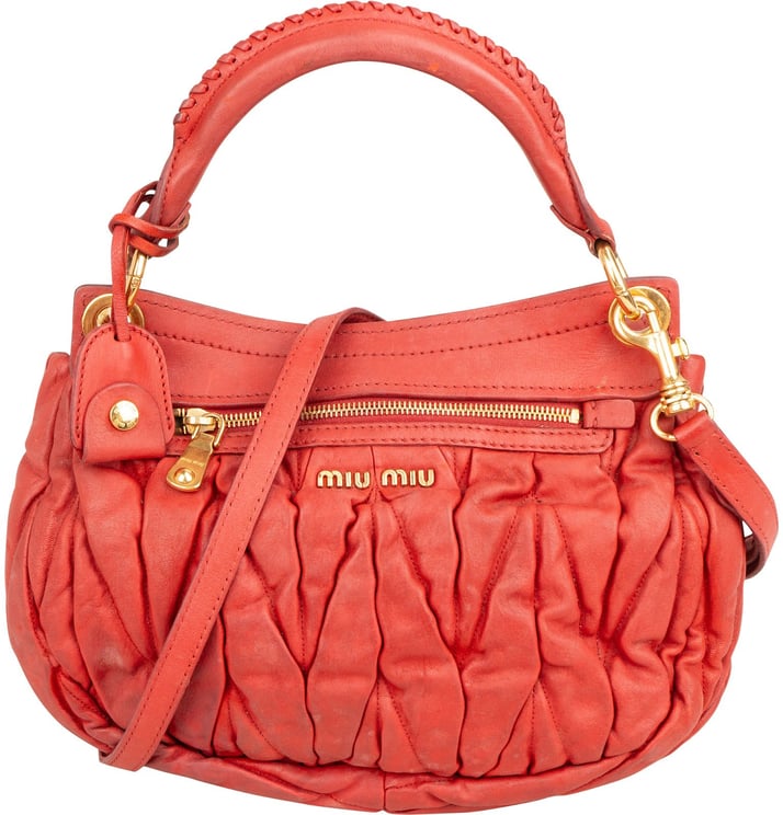 Miu Miu Miu Miu Matelassé Leather Coffer Handbag