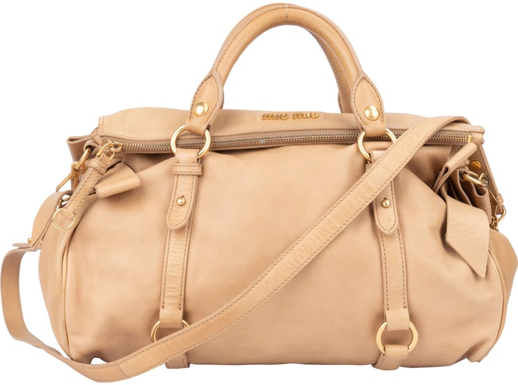 Miu Miu Miu Miu Classic City Leather Handbag