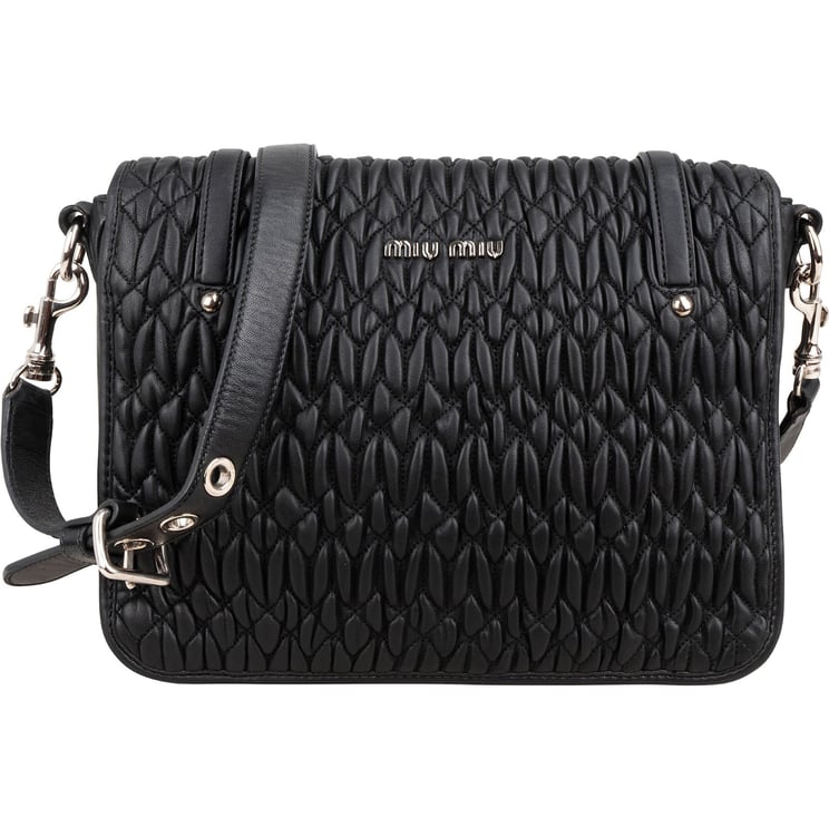 Miu Miu Miu Miu Matelassé Nappa Leather Cuir Turnlock Flap Crossbody Bag