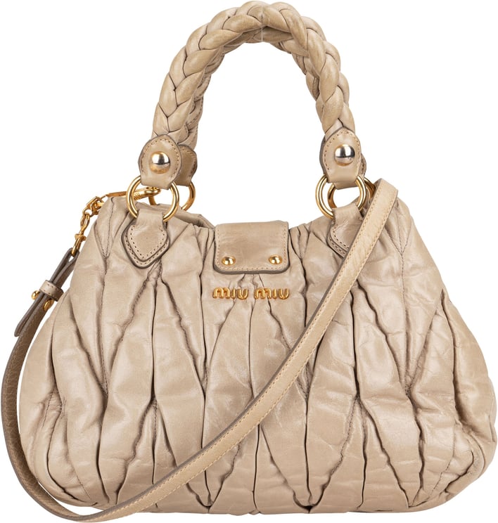 Miu Miu Miu Miu Quilted Leather City Handbag