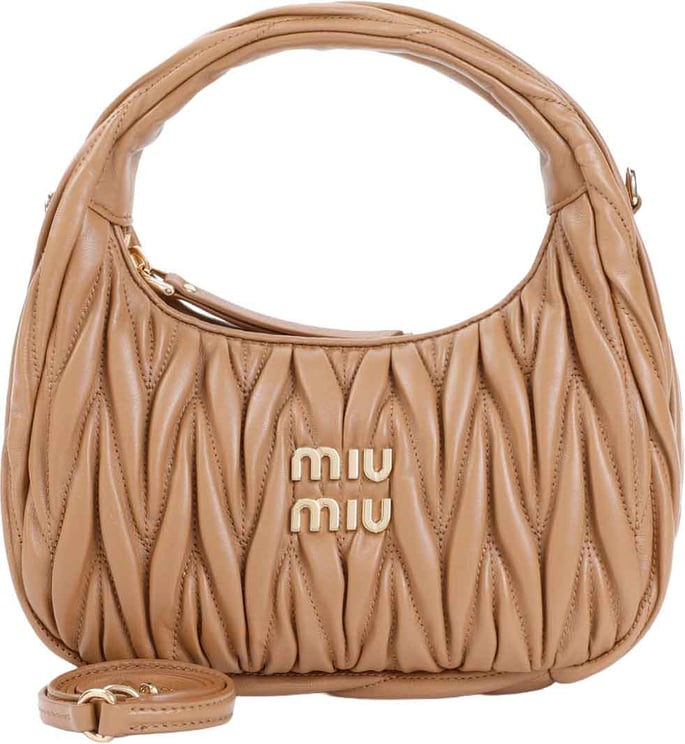 Miu Miu Miu Miu Small Wander Matelassé Hobo Bag