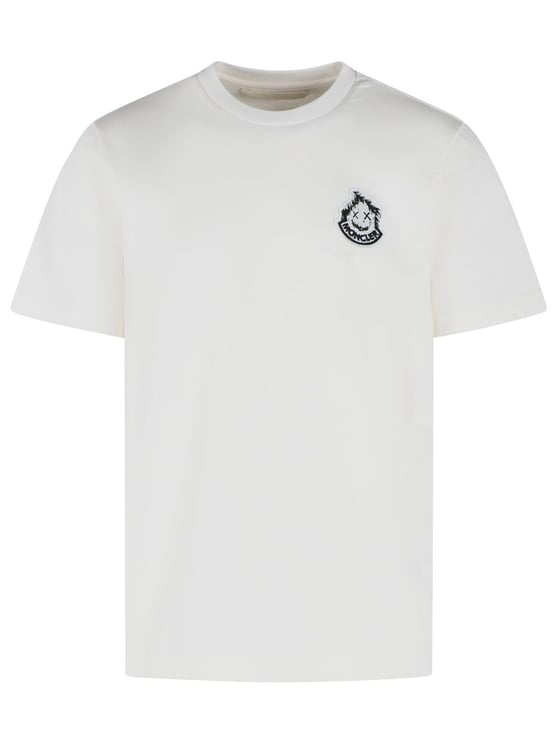 Moncler White Cotton T-Shirt