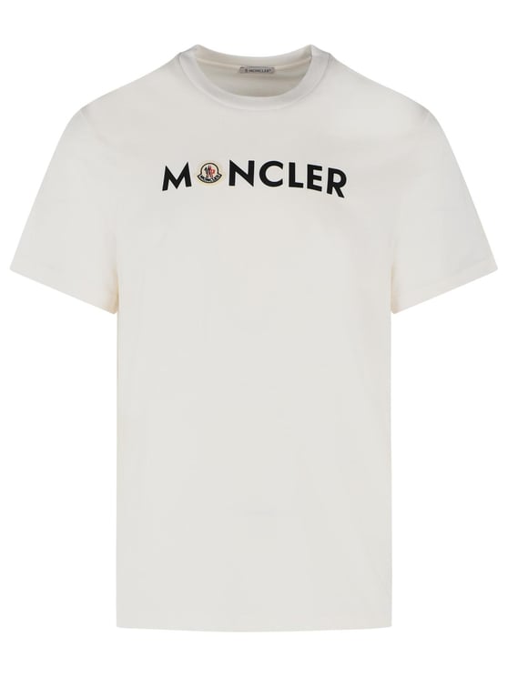 Moncler White Cotton T-Shirt