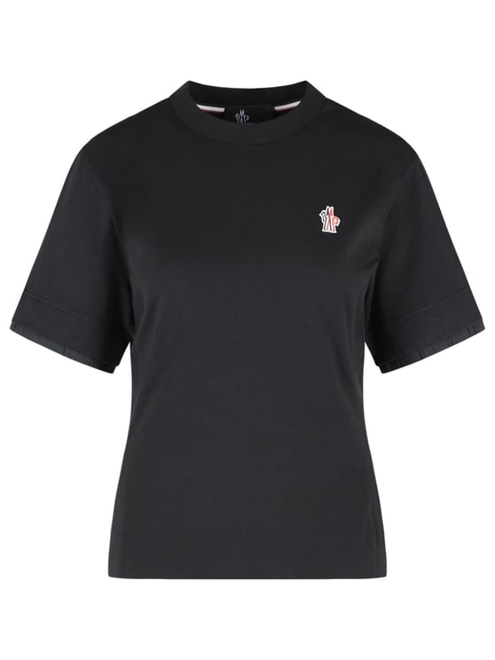 Moncler Black Cotton T-Shirt