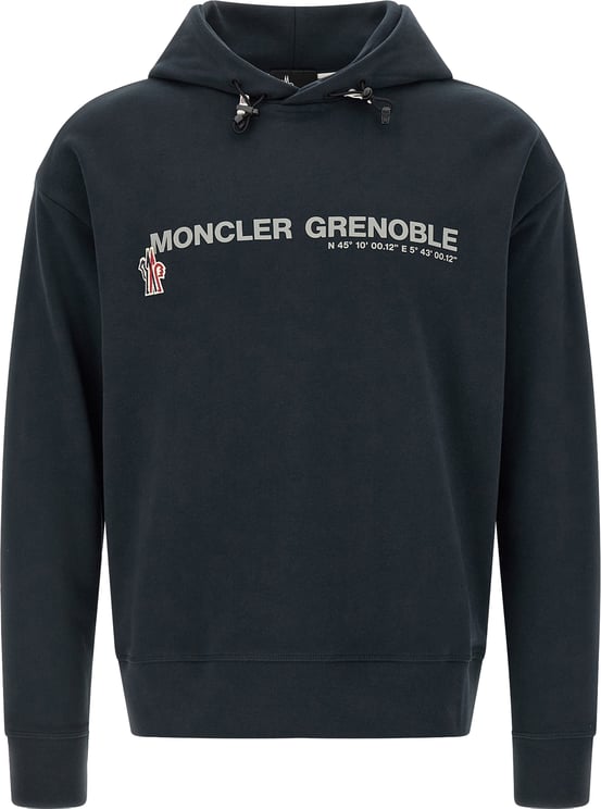 Moncler Moncler Grenoble Blue Cotton Sweatshirt