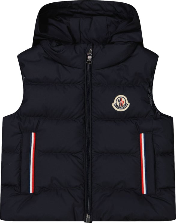 Moncler Moncler Buang Baby Jongens Bodywarmer In Navy