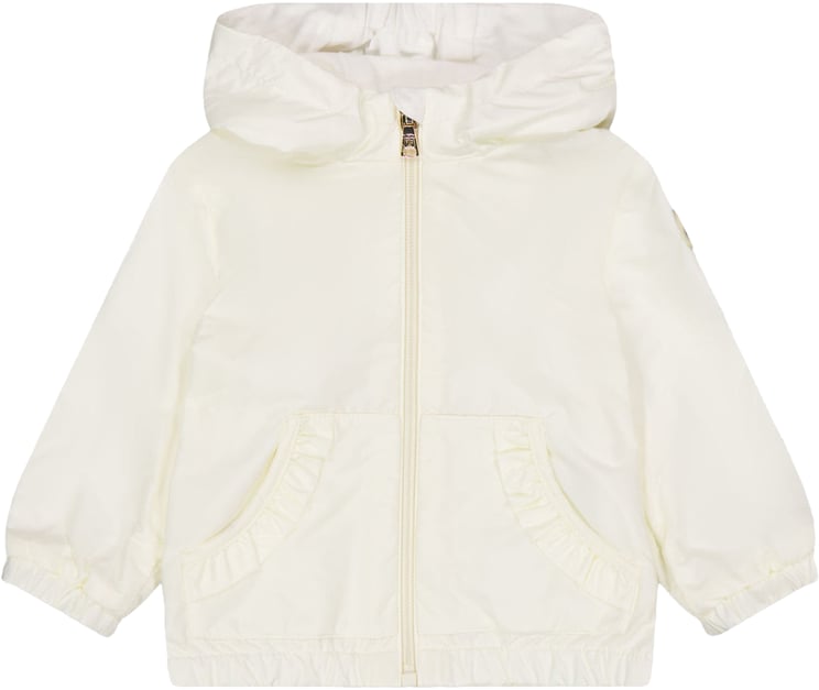 Moncler Moncler Nigar Baby Meisjes Zomerjas In Off White