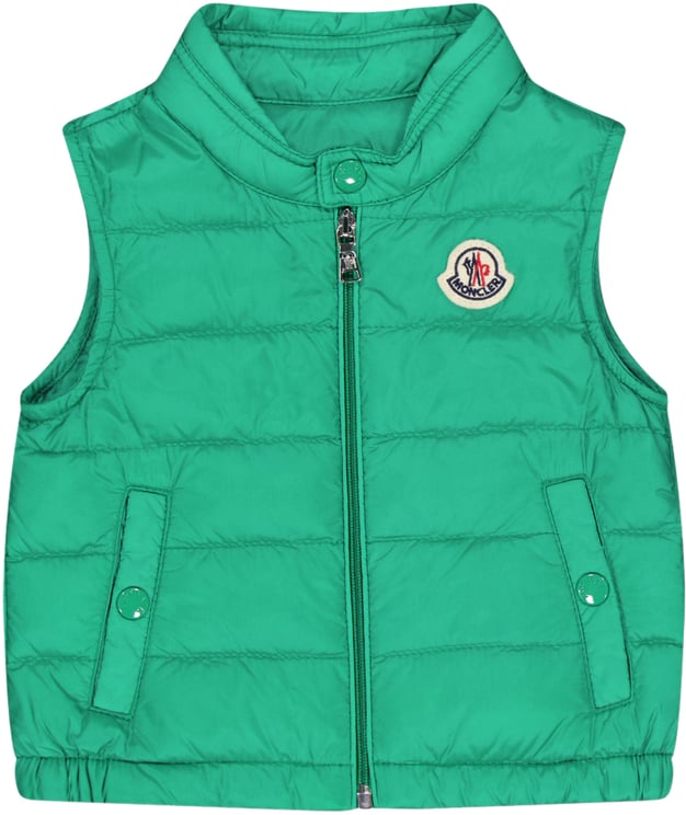 Moncler Moncler New Amaury Baby Jongens Bodywarmer In Groen
