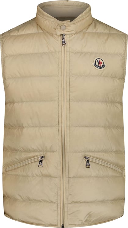 Moncler Moncler Gui Kinder Jongens Bodywarmer In Beige