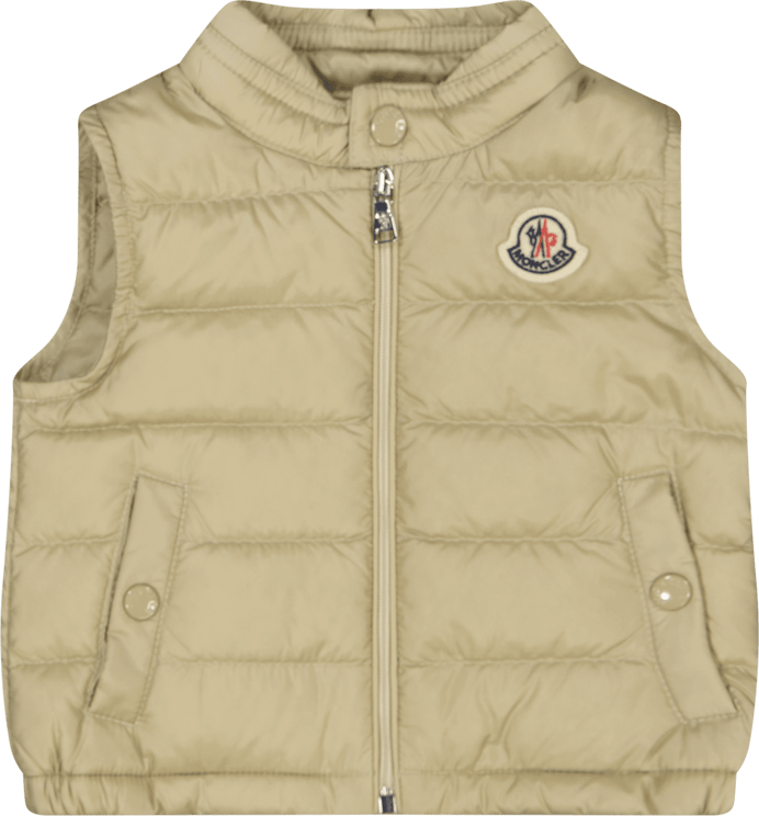 Moncler Moncler Baby Unisex Bodywarmer Beige