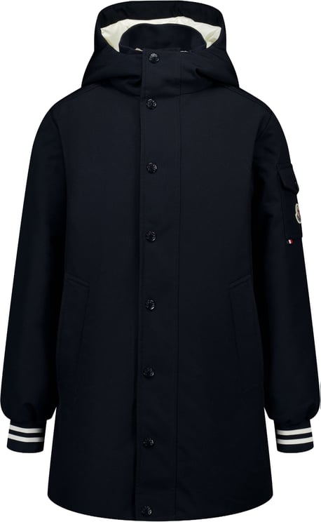 Moncler Moncler Ever Kinder Jongens Winterjas In Navy
