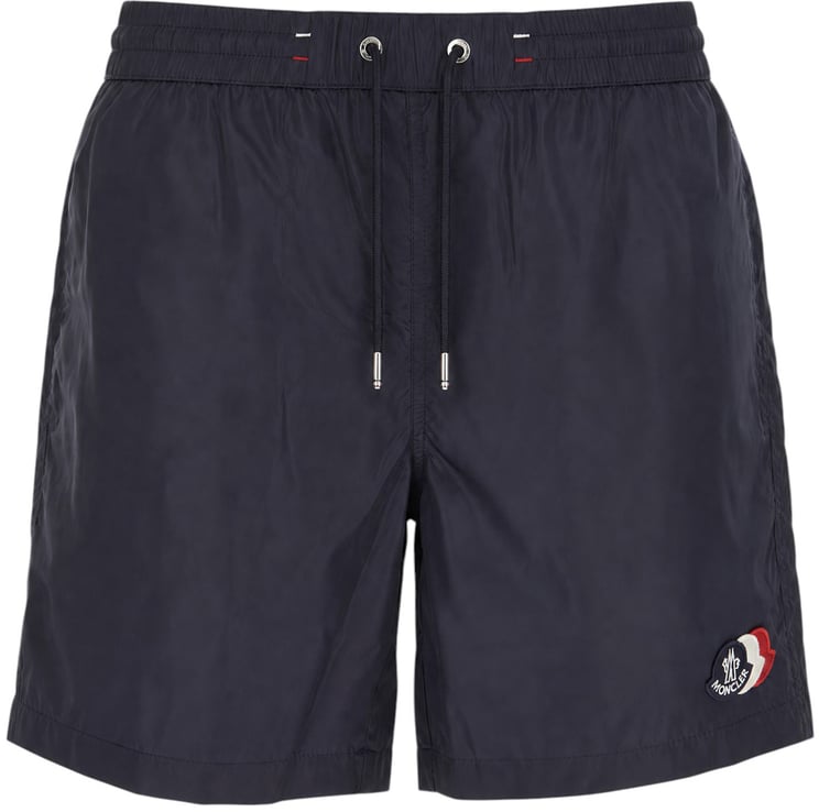 Moncler Moncler Blue nylon swimming shorts