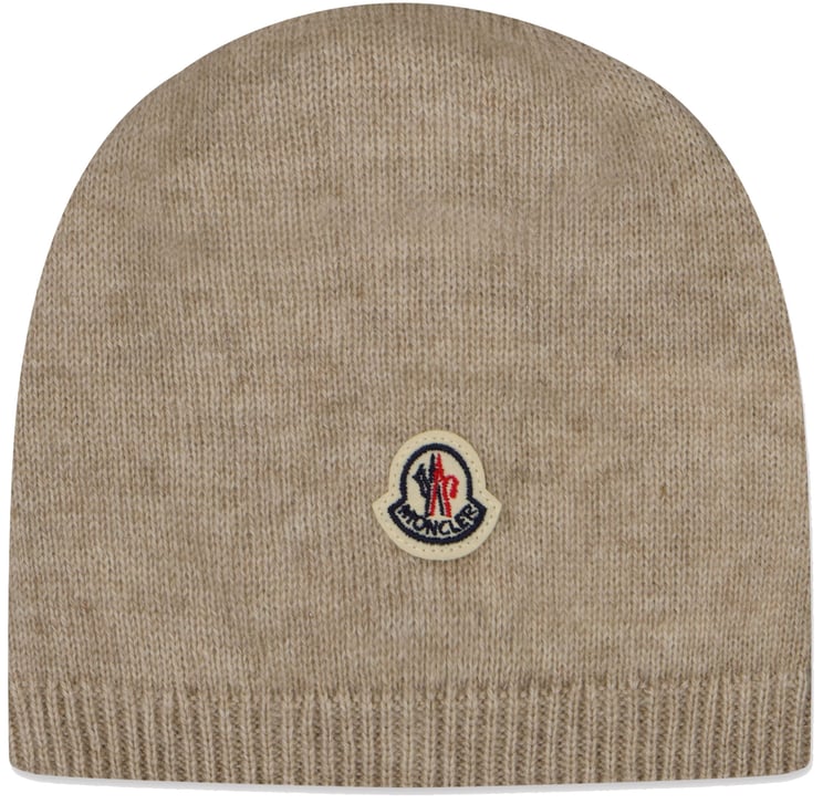 Moncler Moncler Baby Unisex Muts In Beige