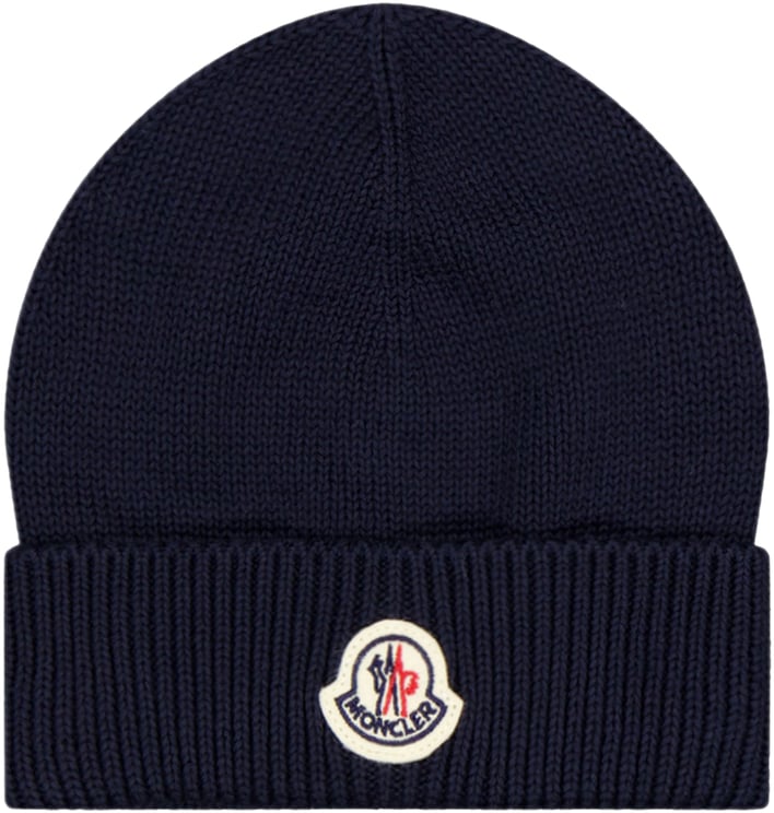 Moncler Moncler Baby Unisex Muts In Navy