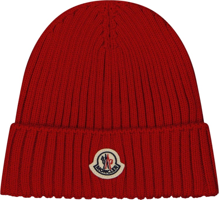Moncler Moncler Kinder Unisex Muts In Rood