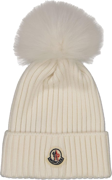 Moncler Moncler Kinder Meisjes Muts In Off White
