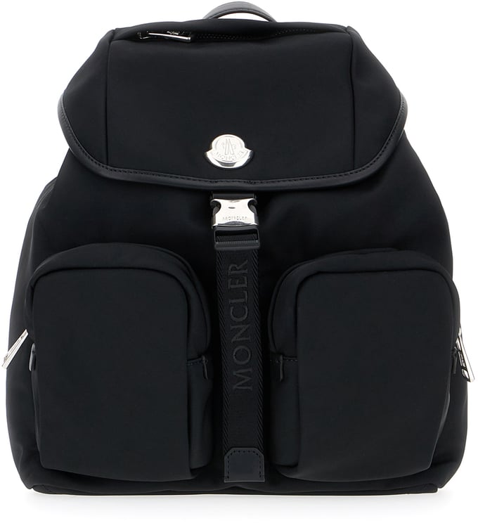 Moncler Moncler Black nylon New Trick backpack