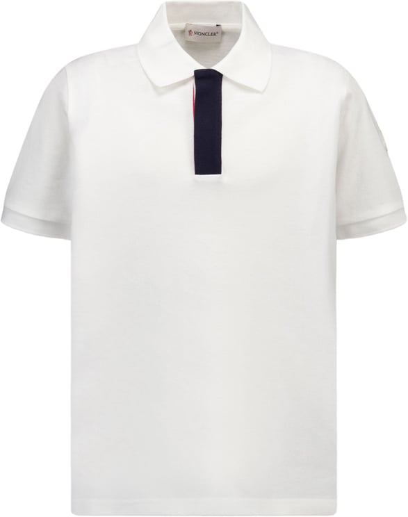 Moncler Moncler Kinder Jongens Polo In Wit