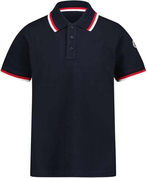 Moncler Moncler Kinder Jongens Polo In Navy