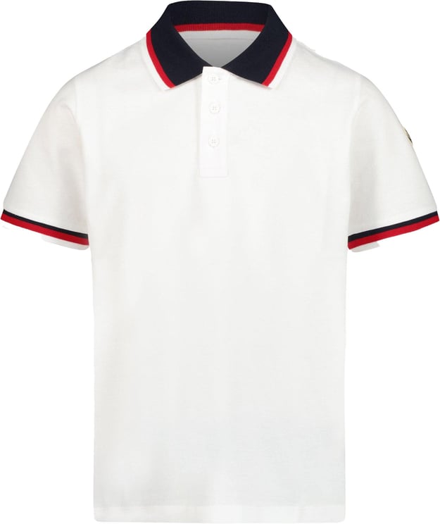 Moncler Moncler Kinder Jongens Polo In Wit