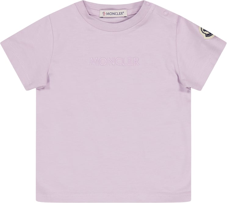 Moncler Moncler Baby Meisjes T-Shirt In Lila