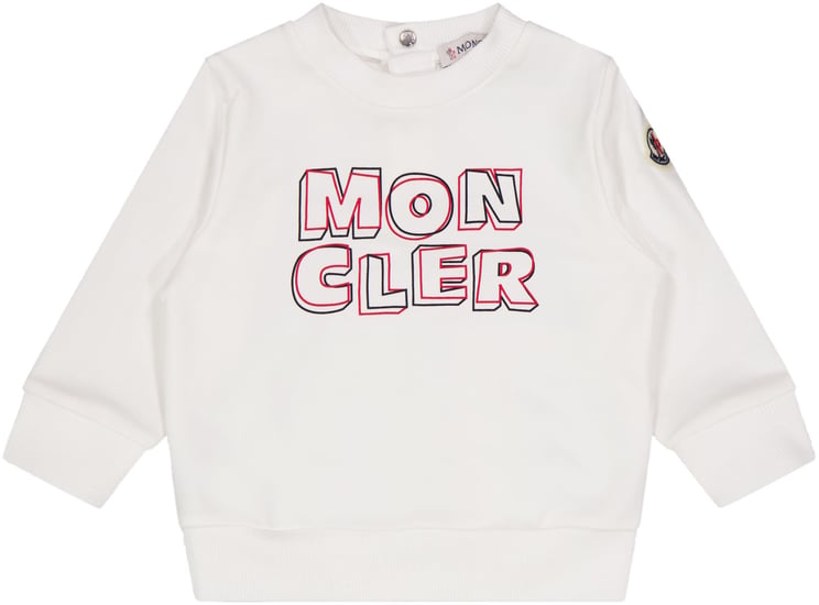 Moncler Moncler Baby Jongens Trui In Wit