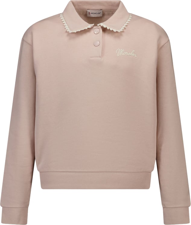 Moncler Moncler Kinder Meisjes Trui In Licht Roze