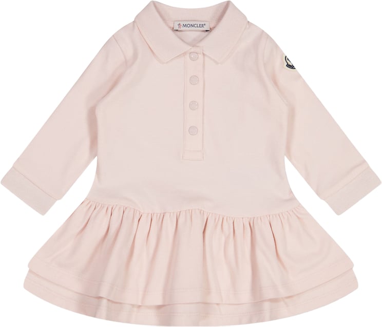 Moncler Moncler Baby Meisjes Jurk In Licht Roze