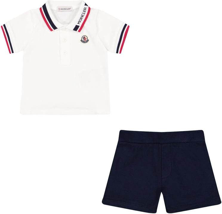Moncler Moncler Baby Jongens Setje In Wit
