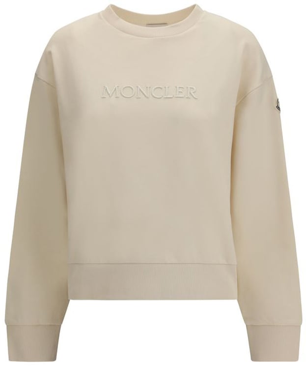 Moncler Moncler Beige Cotton Sweatshirt
