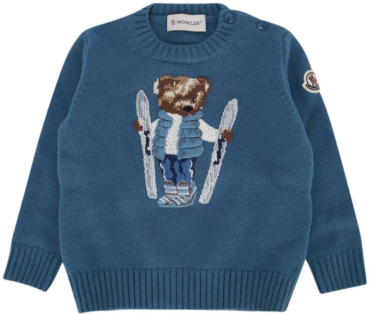Moncler Sweaters Blue