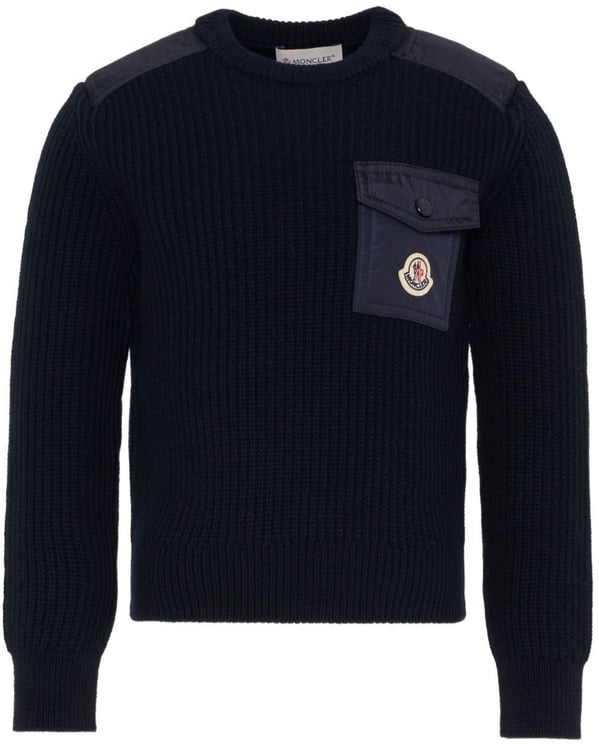 Moncler Sweaters Blue