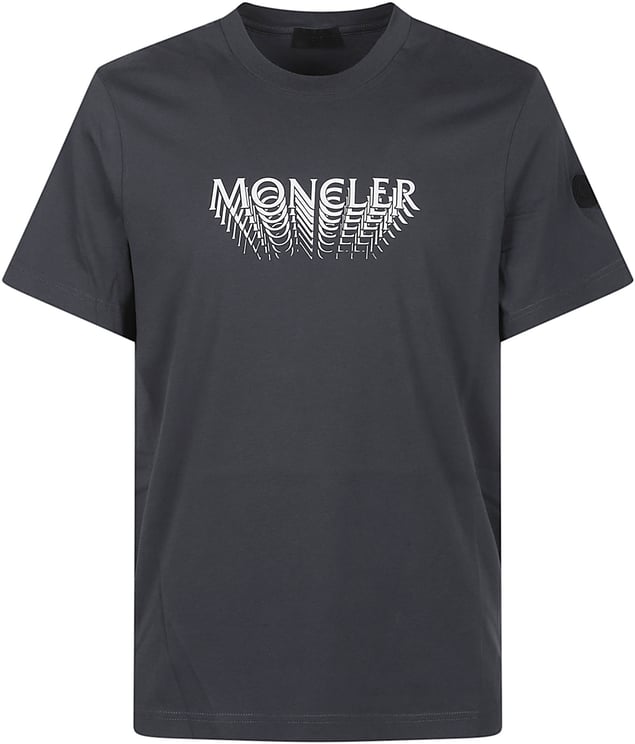 Moncler Logo T-shirt Grey