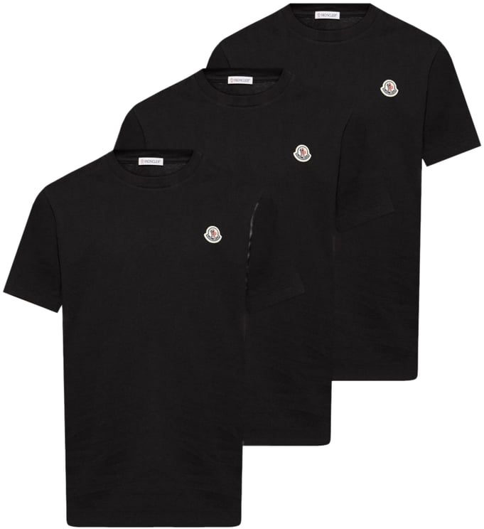 Moncler T-Shirts And Polos Black