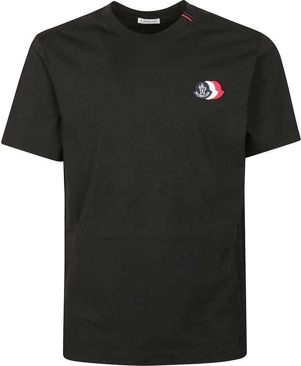 Moncler Embroidered Logo T-shirt Black