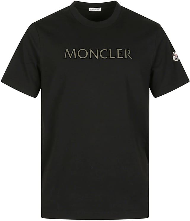 Moncler Logo Print T-shirt Black