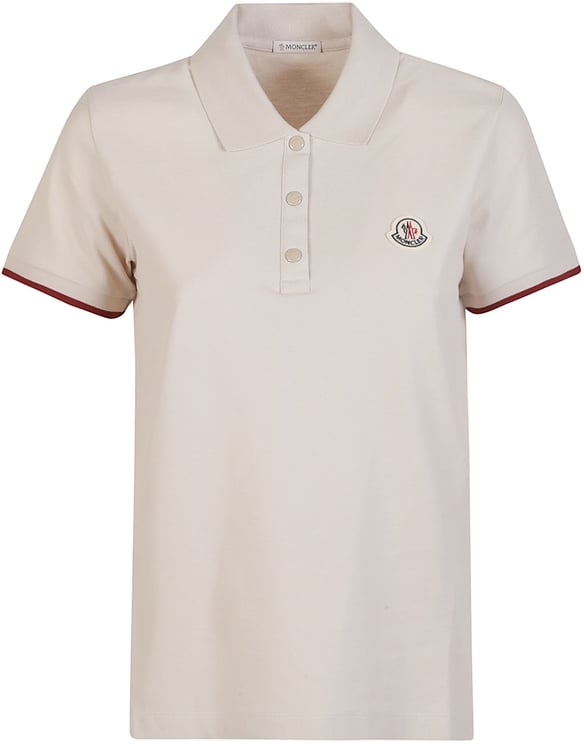 Moncler Short Sleeve Polo Shirt Grey