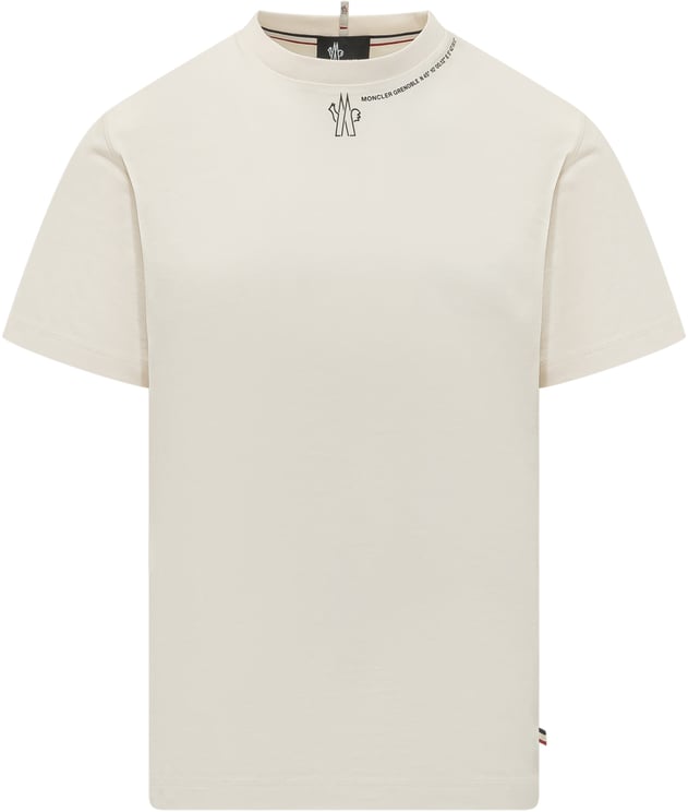 Moncler T-shirt a Maniche Corte con Logo Stampato