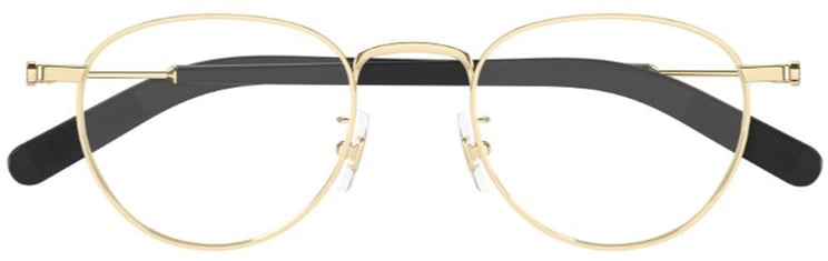 Montblanc Mb0423O Linea Snowcap Phantos-Shaped Gold-Tone Metal Sunglasses