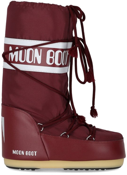 Moon Boot MOON BOOT ICON NYLON BURGUNDY SNOW BOOT