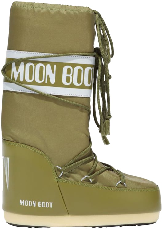 Moon Boot Moon Boot Mb Icon Nylon Boots Khaki 80d1400440