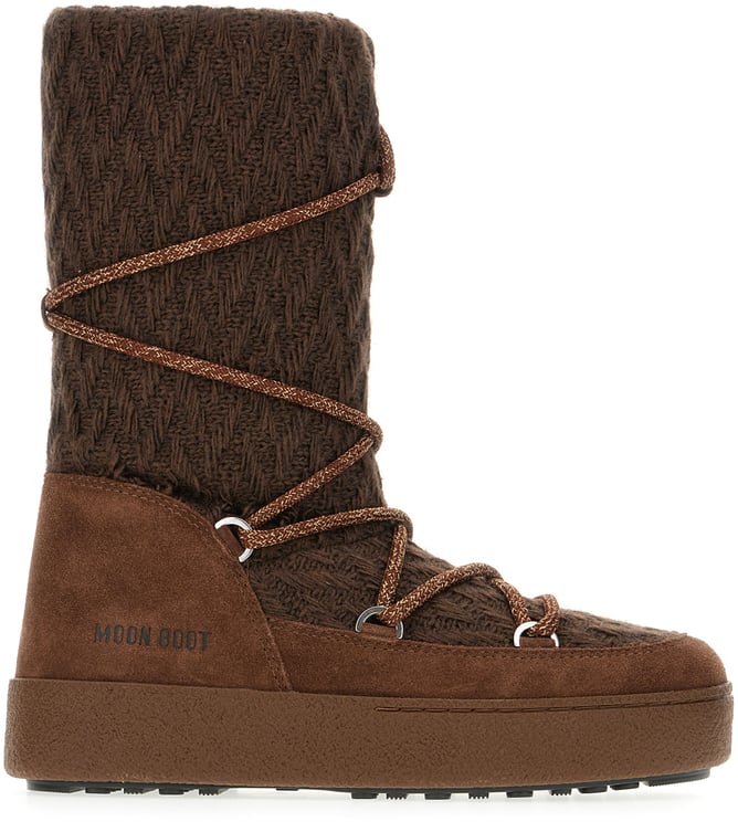 Moon Boot Moon Boot X Guest In Residence Chocolate wool blend Ltrack boots