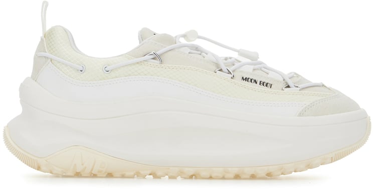 Moon Boot Moon Boot White suede and fabric Moon247 Xlace sneakers