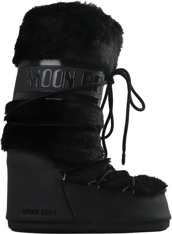 Moon Boot ICON imitatiebont hoog zwart