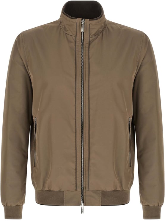 Moorer MooRER Beige Polyester Bomber