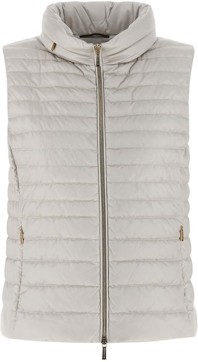 Moorer MooRER Beige Polyester Sleeveless Jacket