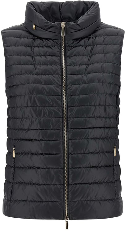 Moorer MooRER Black Polyester Sleeveless Jacket