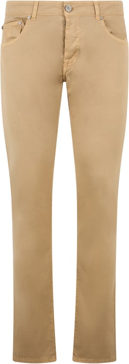 Moorer Beige pants with a minimal and casual style.
