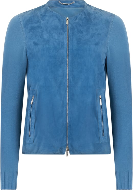 Moorer Classic modern blue denim jacket for men